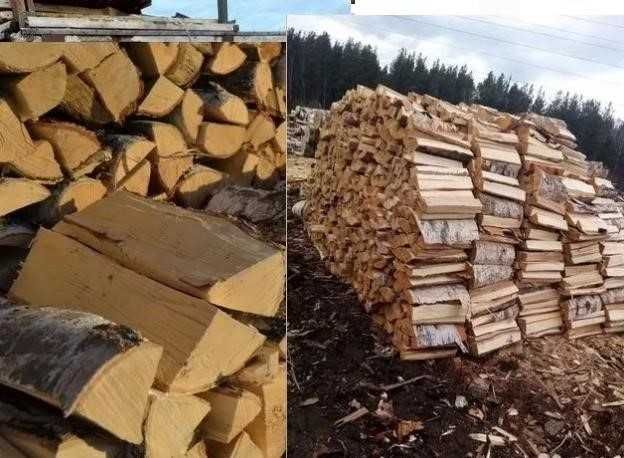Дрова колоті рубані дуб, ясен твердих порід укладені з доставкою 6,5 куб