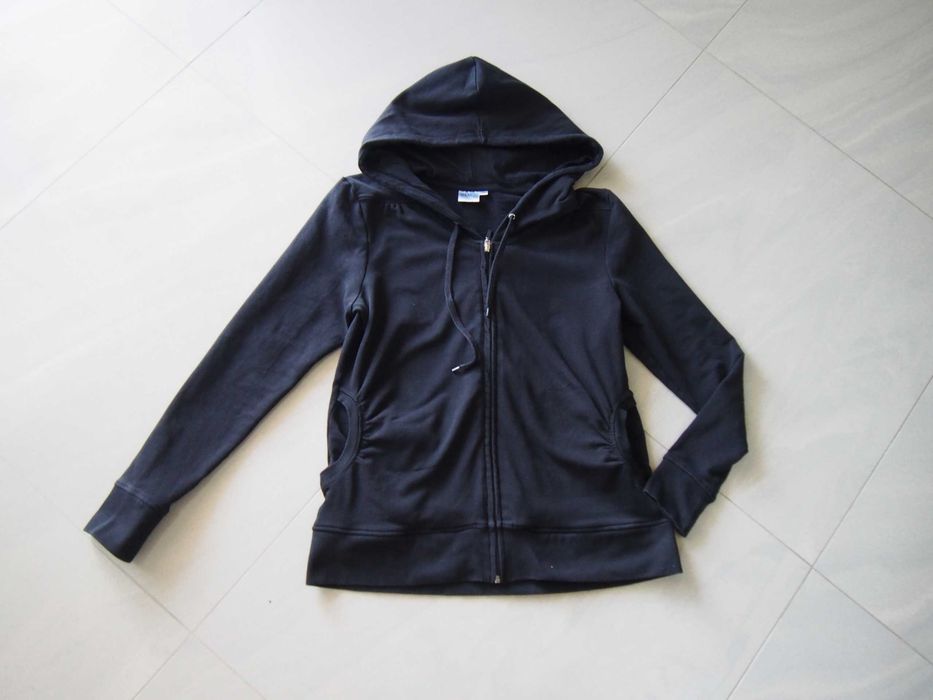 Bluza M/L czarna kaptur rozpinana blu motion