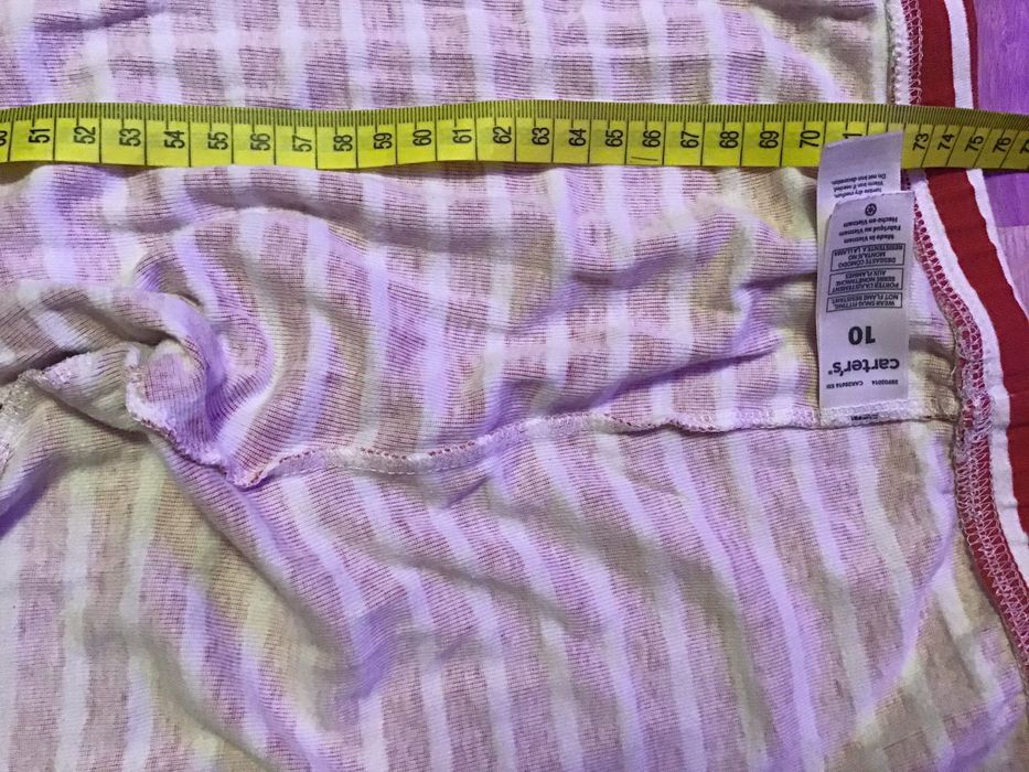 Piżama 2 cz w paski na 10 lat, 140 cm