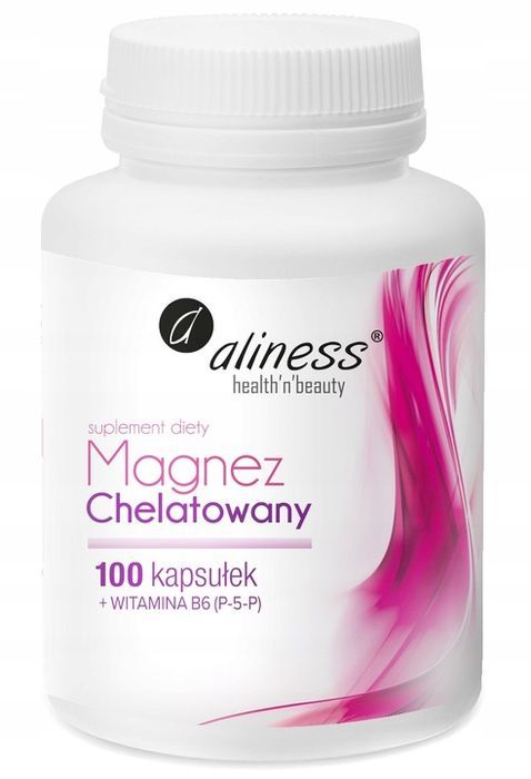 aliness magnez chelatowany diglicynian + witamina b6 p-5-p mięśnie skurcze