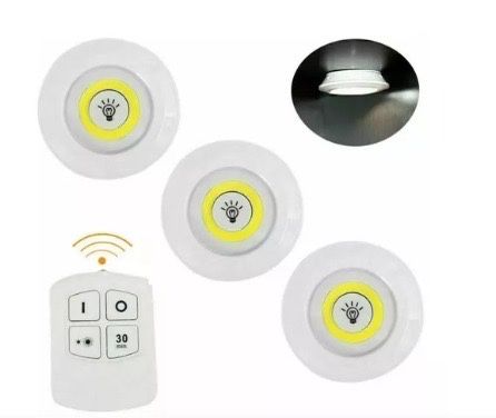 Kit 3 Luzes Led + Comando