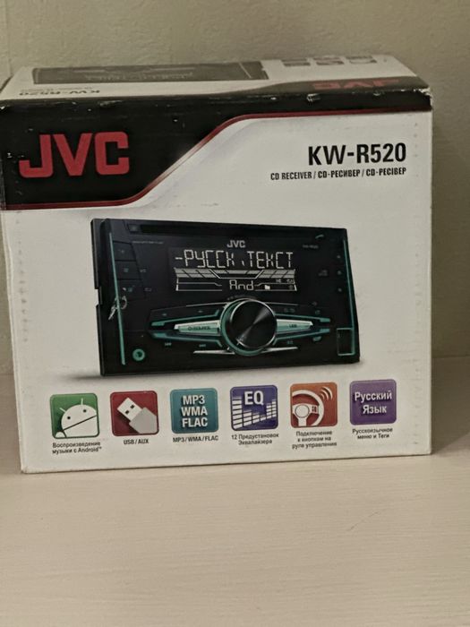 Автомагнітола JVC KW-R520 б/у в ідеальному стані