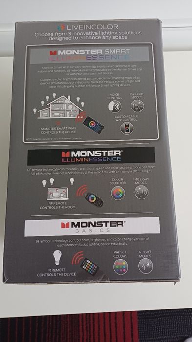 Monster Smart Illuminessence Prism – Modułowe Panele Artystyczne LED 3D