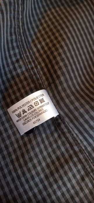 Cedarwood state szara koszula w kratkę, krótki rękaw, r. XL