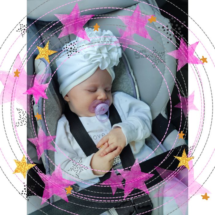 Шапочка тюрбан на 2-3 місяці