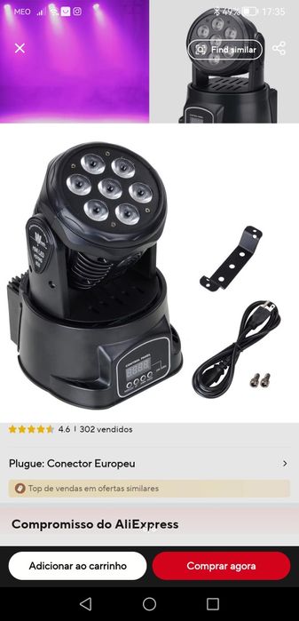 Vendo 4 moving head light como novos,