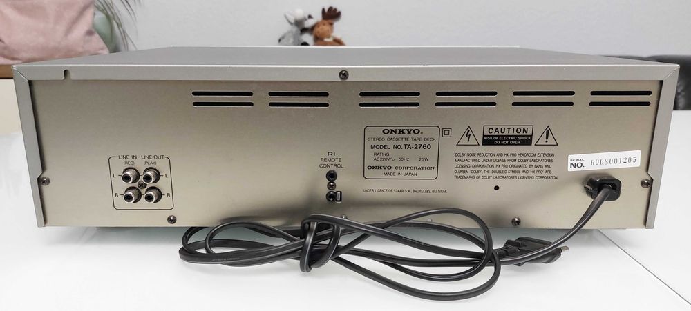Кассетная дека Onkyo TA-2760 (Прямой тракт, Дуалкапстан 1990-91)