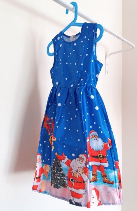 Vestido encantado de NATAL - Tam 110 e 120cm - Menina 4 a 7 anos- NOVO