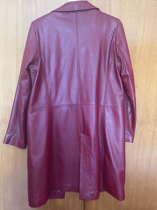 Casaco pele bordeaux
