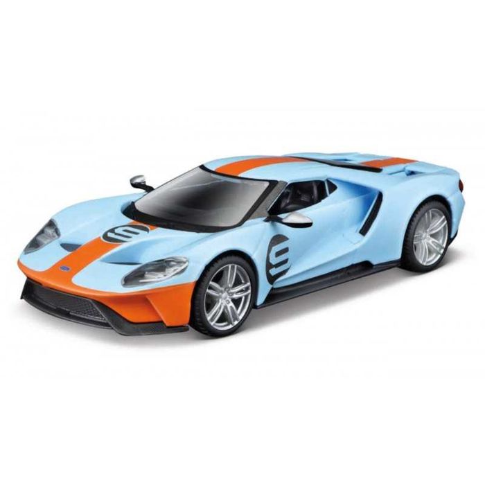 Bburago Race FORD GT HERITAGE EDITION 9 Light Blue, skala 1:32 Burago.