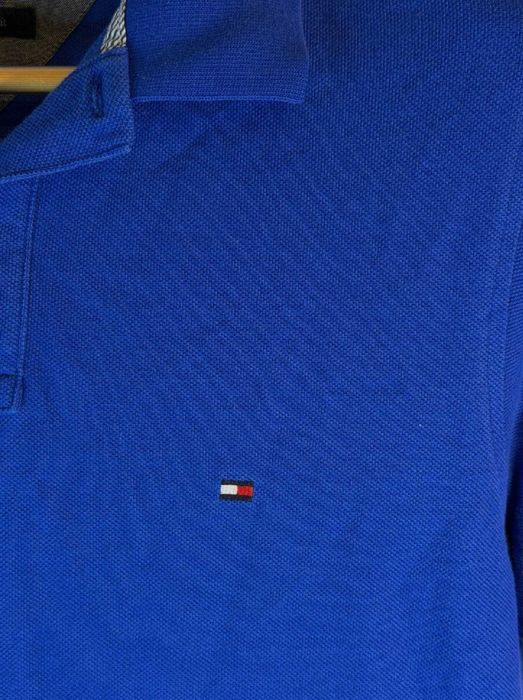 Koszulka polo Tommy Hilfiger niebieska z logiem m