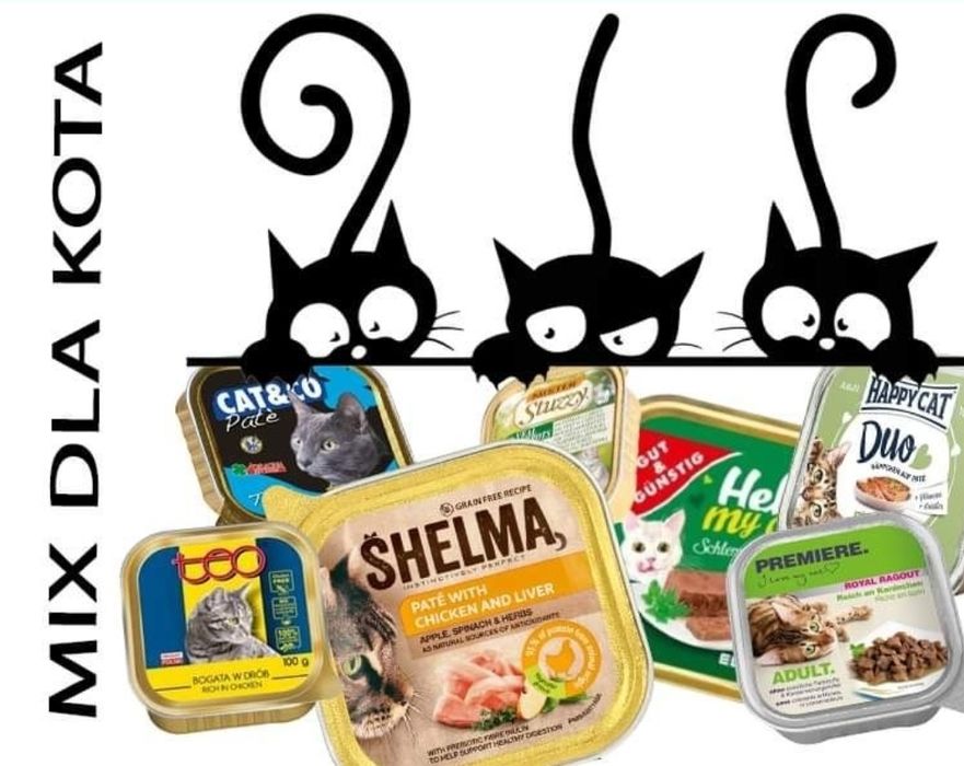 Tacki dla kota 34szt mix