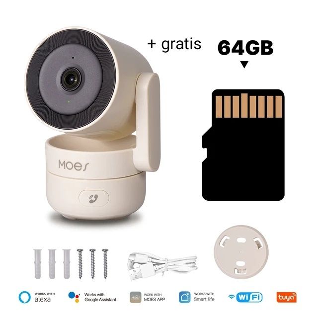 Tuya Kamera IP 4MP wifi Moes Baby monitor elektroniczna niania Smart
