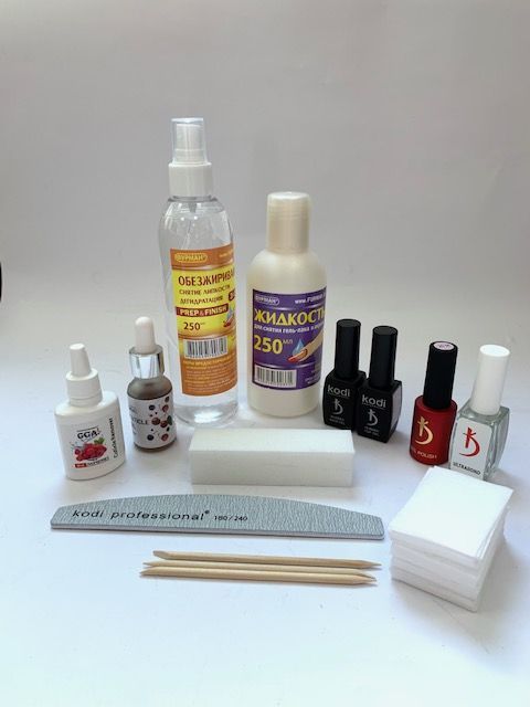 Стартовый набор для покрытия ногтей гель-лаком Kodi