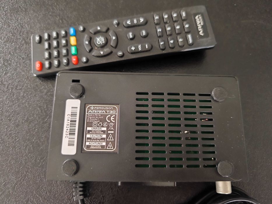 Dekoder tuner FERGUSON ARIVA T30 DVB-T2 H.265 HEVC