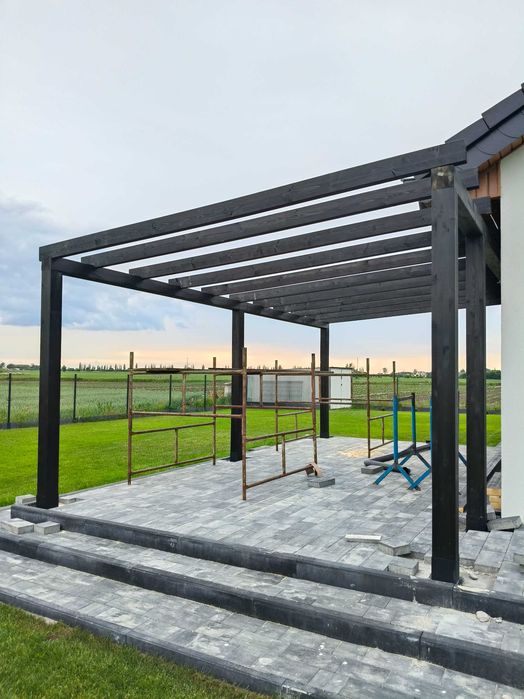 Pergola tarasowa zabudowa altana wiata