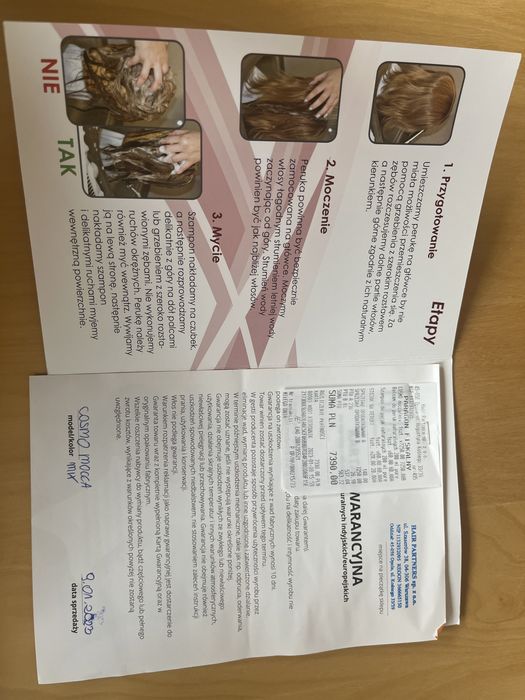 Peruka naturalna z włosów słowiańskich, COSMO mocca/mix