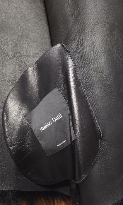 Casaco em pele Massimo Dutti