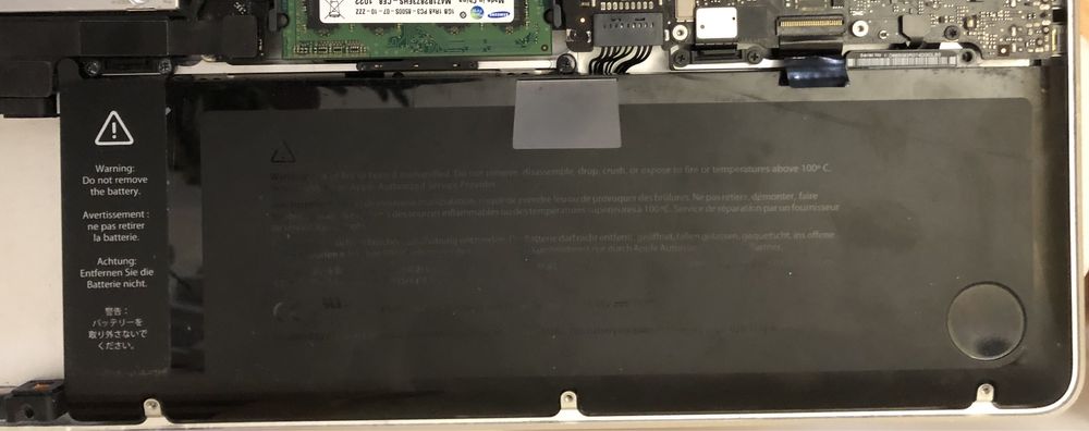 Bateria do MacBook Pro A1286 ( Early 2011r )