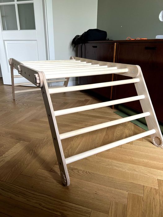 Drabinka trójkąt wspinaczkowy dla dzieci montessori + zjeżdzalnia