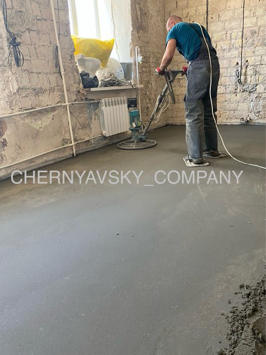Машинна стяжка пола.