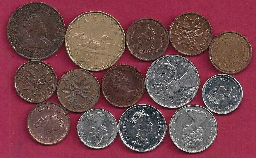 LOTE   14     MOEDAS   do    Canadá