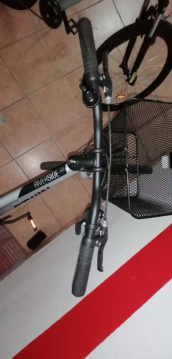 Bicicleta de Trekking RIVERSIDE 120 CINZA
