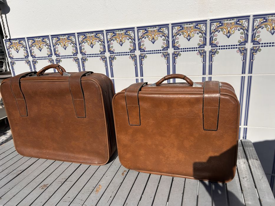 2 Malas de viagem Tauro Antiga pele