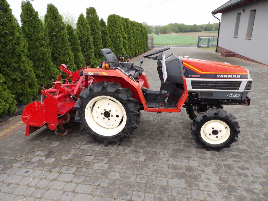 YANMAR F 165 4x4 mini traktor glebogryzarka kubota iseki hako