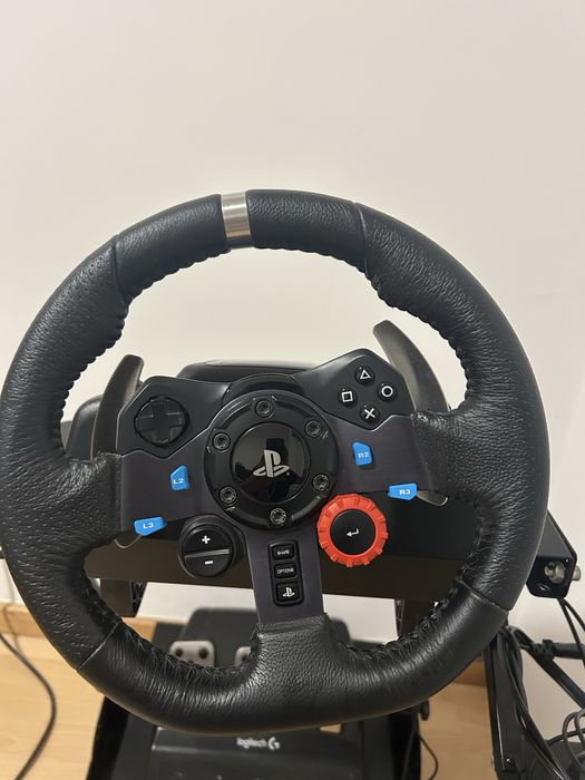 Kit volante logitech g29 + suporte + caixa de mudanças