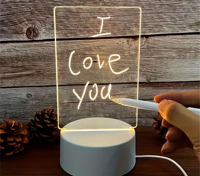 Подарунок 3д нічник дошка для повідомлень