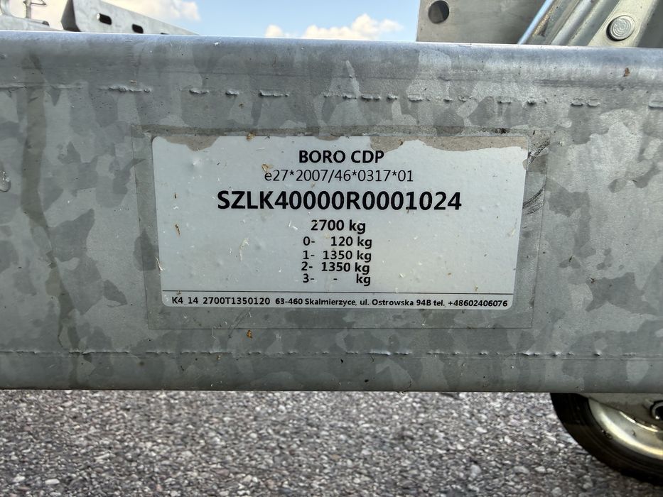 Laweta Boro Wzmacniana ATOM 2700 DMC FV Vat