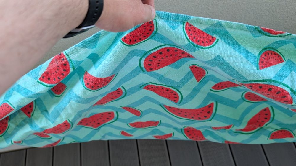 Klasyczny hamak dla dziecka arbuzy mocny solidny etui
