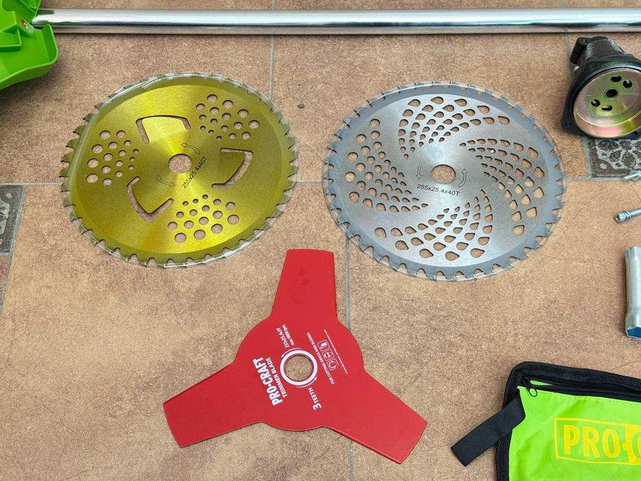 Бензинова Коса Procraft  Бензокоса з електро стартером +3 диска +леска