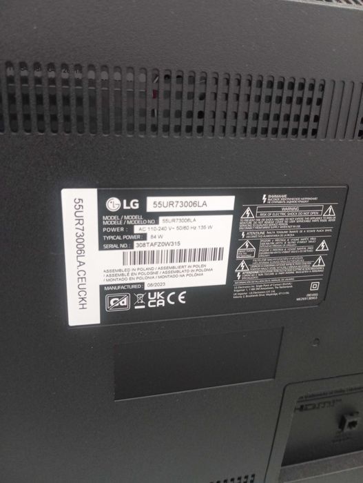 TV LG de 55 polegadas na diagonal