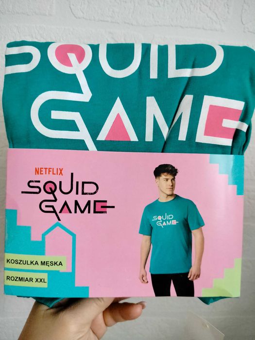 Squid Game koszulka t-shirt 100% bawełna Netflix XXL Carbotex