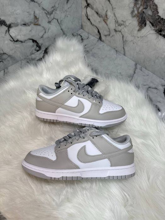 Nike SB Dunk Low Grey White кросівки найк сб данк сірі