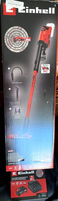 Aspirador Vertical 18V Einhell 2 em 1,inclui Carregador + Bateria Novo