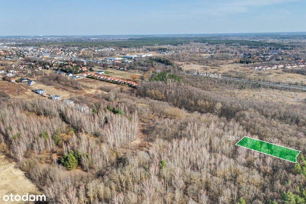 Cudna działka przy lesie pod dom, lub cały pasek!