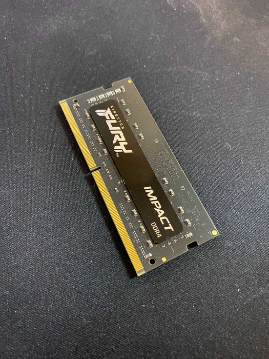 Оперативна пам'ять Kingston Fury SODIMM DDR4-3200 8192 MB PC4-25600 Impact Black (KF432S20IB/8)