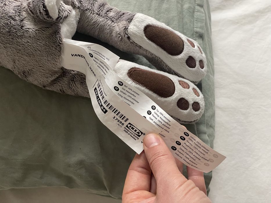 іграшка зайчик IKEA vandring hare