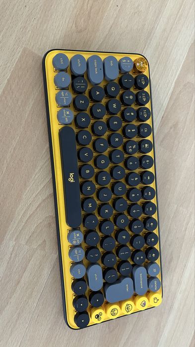 Logitech POP Keys – bezprzewodowa klawiatura mechaniczna – żółta
