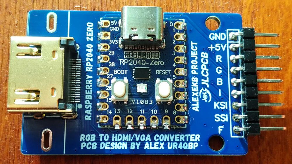 Конвертер RGB to VGA/HDMI - ZX-Spectrum