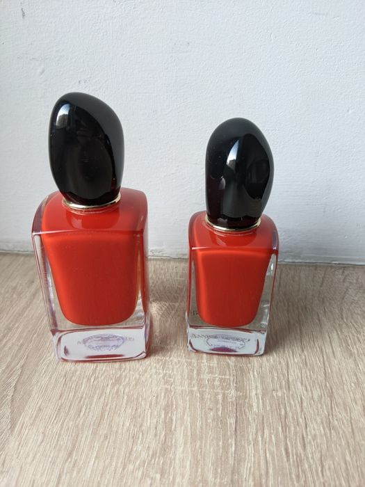 Zestaw dwóch flakonów po perfumach Giorgio Armani Si Passion