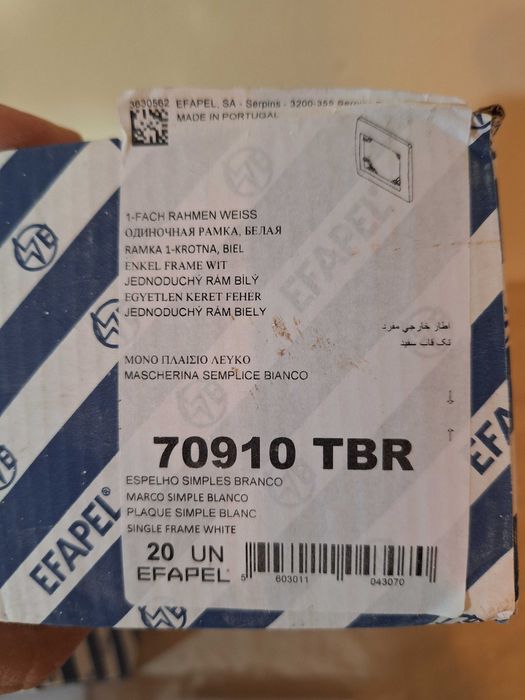 Espelhos de Interruptor Efapel - ref. 70910 TBR