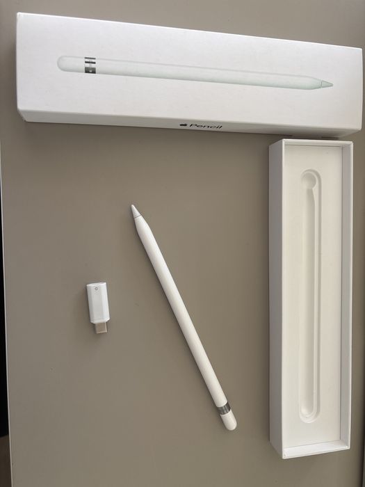 Apple Pencil 1st Gen com adaptador USB-C