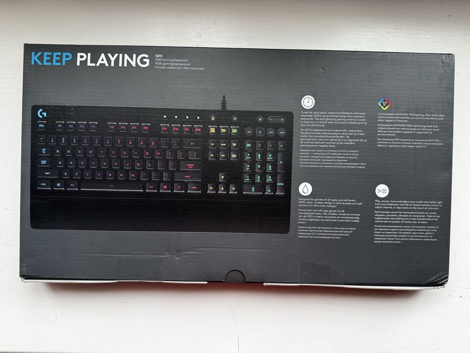 Клавіатура дротова Logitech G213 Gaming Keyboard USB ENG