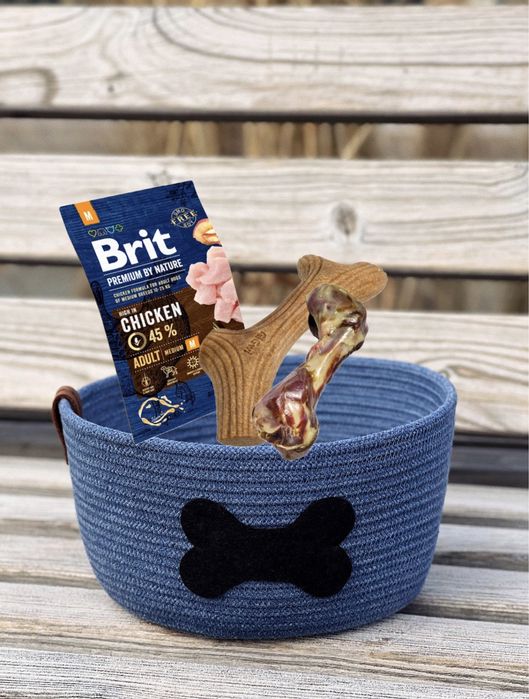 Кошик для тварин зберігання для корму декор корзинка для іграшок