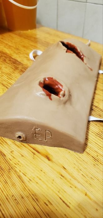 Тренажер для тампонування, макет рани. Власне виробництво