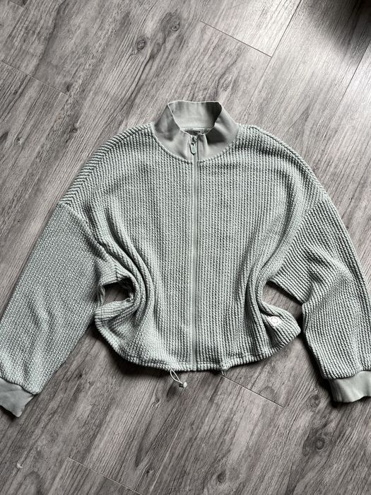 Miętowa bluza zapinana casual identity roz 42